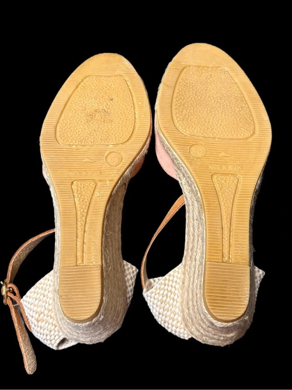 Kanna Spanish Suede Peep Toe Espadrille Wedges EU 39 / US 8.5–9